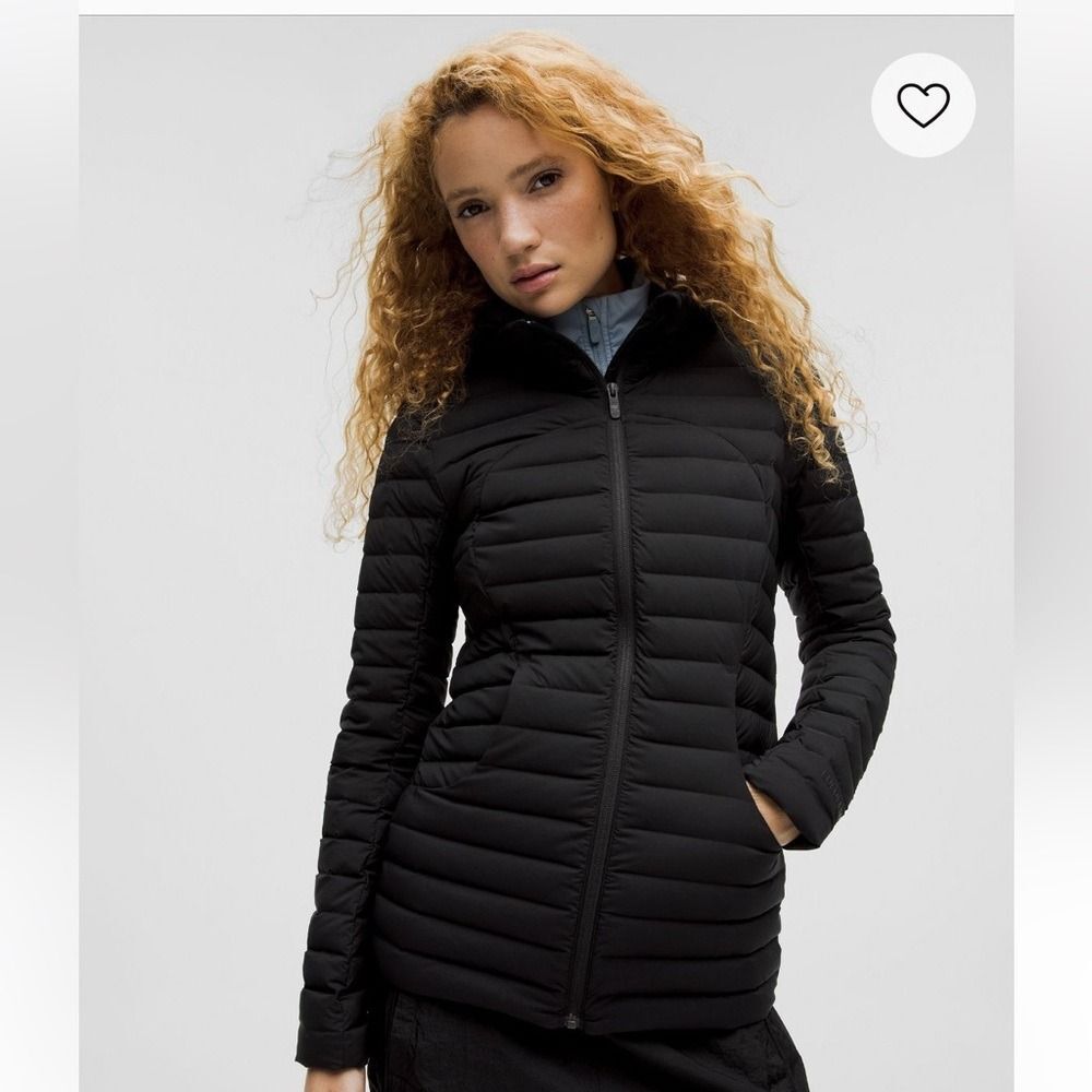 lululemon Pack it Down Jacket Black Quilted Packable Puffer - Women